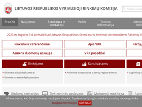 'vrk.lt' screenshot