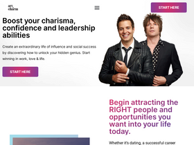 'theartofcharm.com' screenshot