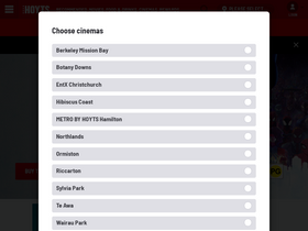 'hoyts.co.nz' screenshot