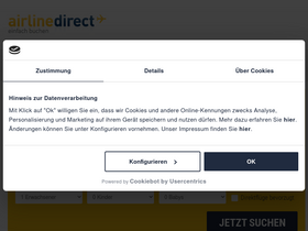 'airline-direct.de' screenshot