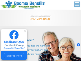 'boomerbenefits.com' screenshot