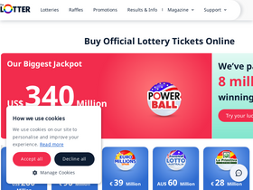 'thelotter.org' screenshot