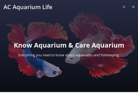 'acaquarium.com' screenshot