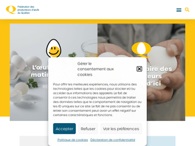 'oeuf.ca' screenshot