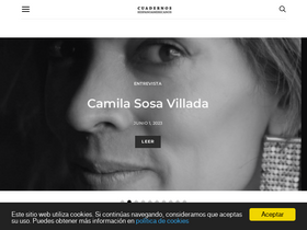 'cuadernoshispanoamericanos.com' screenshot