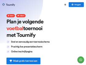 'tournify.nl' screenshot