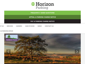'horizonparking.co.uk' screenshot