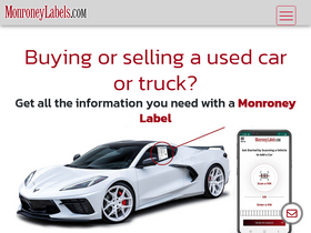 'monroneylabels.com' screenshot