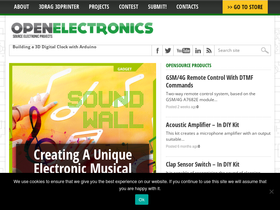 'open-electronics.org' screenshot