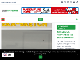 'open-electronics.org' screenshot
