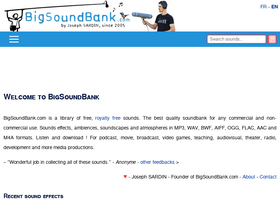 'bigsoundbank.com' screenshot