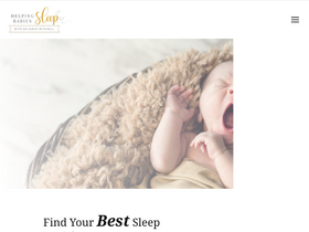 'helpingbabiessleep.com' screenshot
