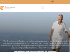 'bronchiectasis.com.au' screenshot