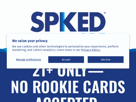 spikedade.com homepage screenshot