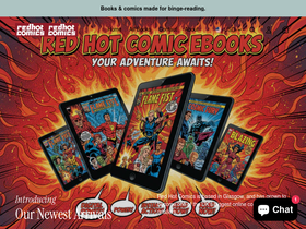 Red Hot Comics homepage screenshot