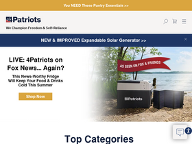 '4patriots.com' screenshot