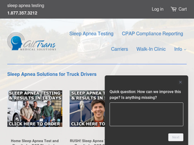 alltransmedical.com homepage screenshot