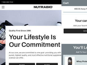 'nutrabio.com' screenshot