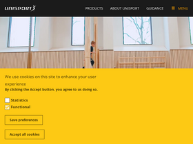 'unisport.com' screenshot