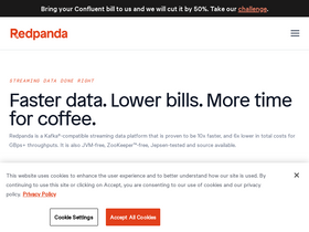 'redpanda.com' screenshot