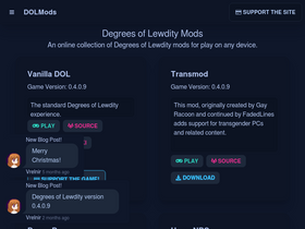 'dolmods.net' screenshot