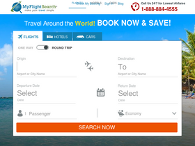 'myflightsearch.com' screenshot