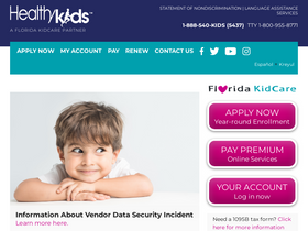 'healthykids.org' screenshot