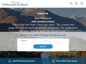 'wildernessscotland.com' screenshot