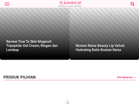 'kamini.id' screenshot