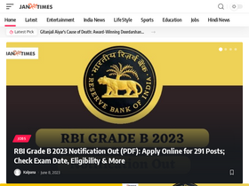 'janbharattimes.com' screenshot