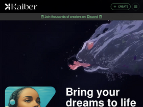 'kaiber.ai' screenshot