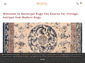 'nazmiyalantiquerugs.com' screenshot