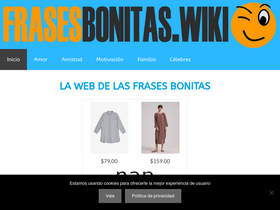 'frasesbonitas.wiki' screenshot