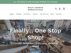 Multi Vendor Marketplace website screenshot
