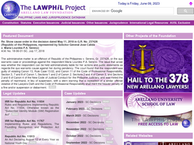 'lawphil.net' screenshot
