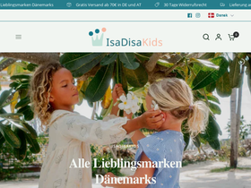 IsaDisaKids homepage screenshot