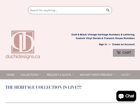 duchidesigns.ca homepage screenshot