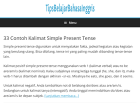 'tipsbelajarbahasainggris.com' screenshot