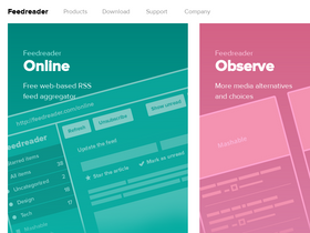 'feedreader.com' screenshot