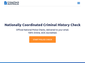 'crimecheckaustralia.com.au' screenshot