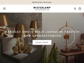 Misterlamp Stockholm website screenshot