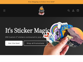 stickercoven.com homepage screenshot