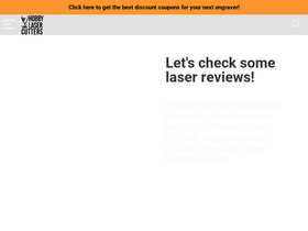 'hobbylasercutters.com' screenshot