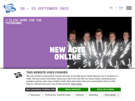 'reeperbahnfestival.com' screenshot