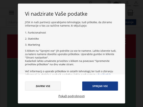 'jysk.si' screenshot