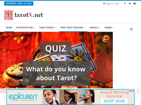 'tarotx.net' screenshot