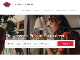 'classesandcareers.com' screenshot