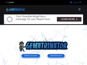'gematrinator.com' screenshot