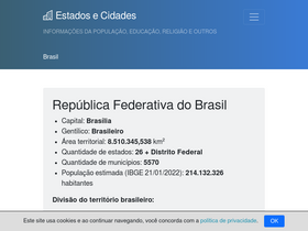 'estadosecidades.com.br' screenshot