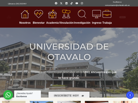 'uotavalo.edu.ec' screenshot